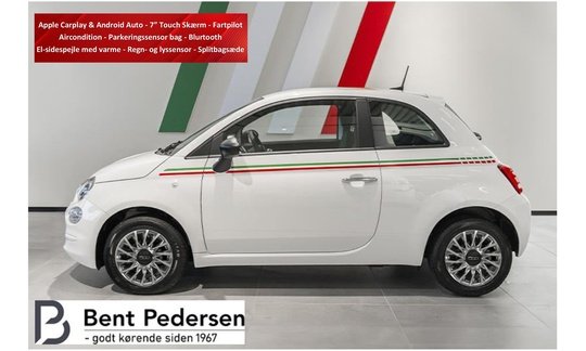 Fiat 500 Lusso 1,0 Mild Hybrid 70HK Limited Edition - PRIVAT LEASING - INCL. SERVICE